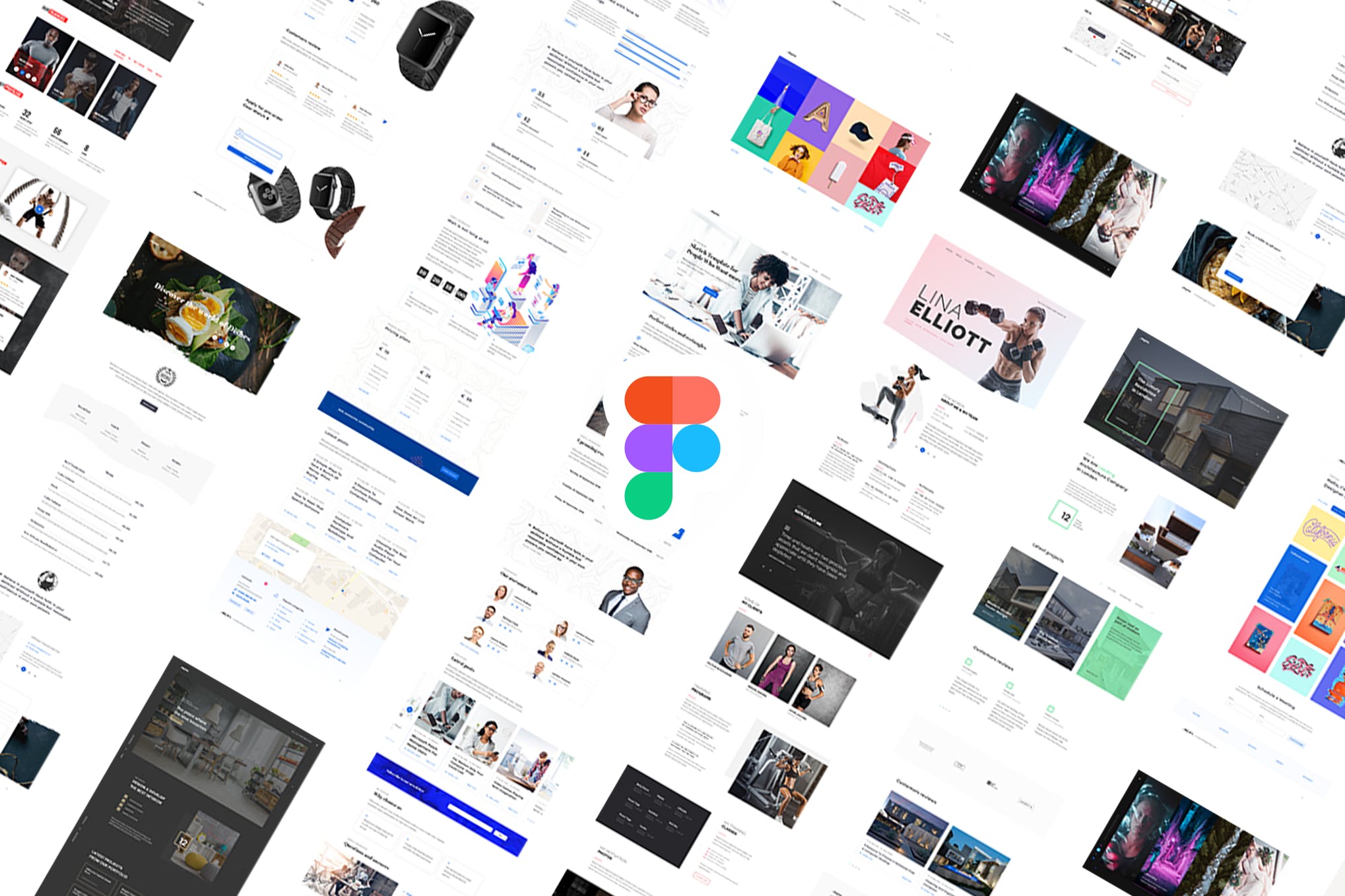 Figma designed application screens