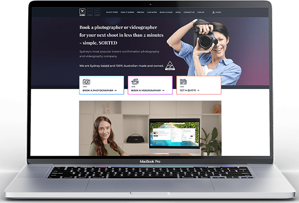 Example of Web Design For a Business from Sydney