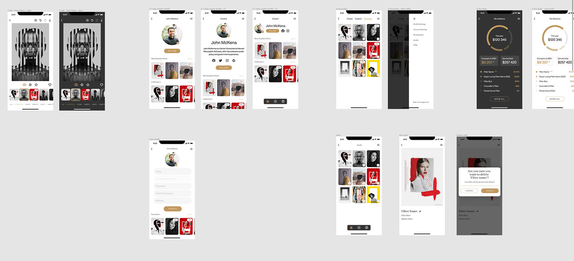 Mobile app design